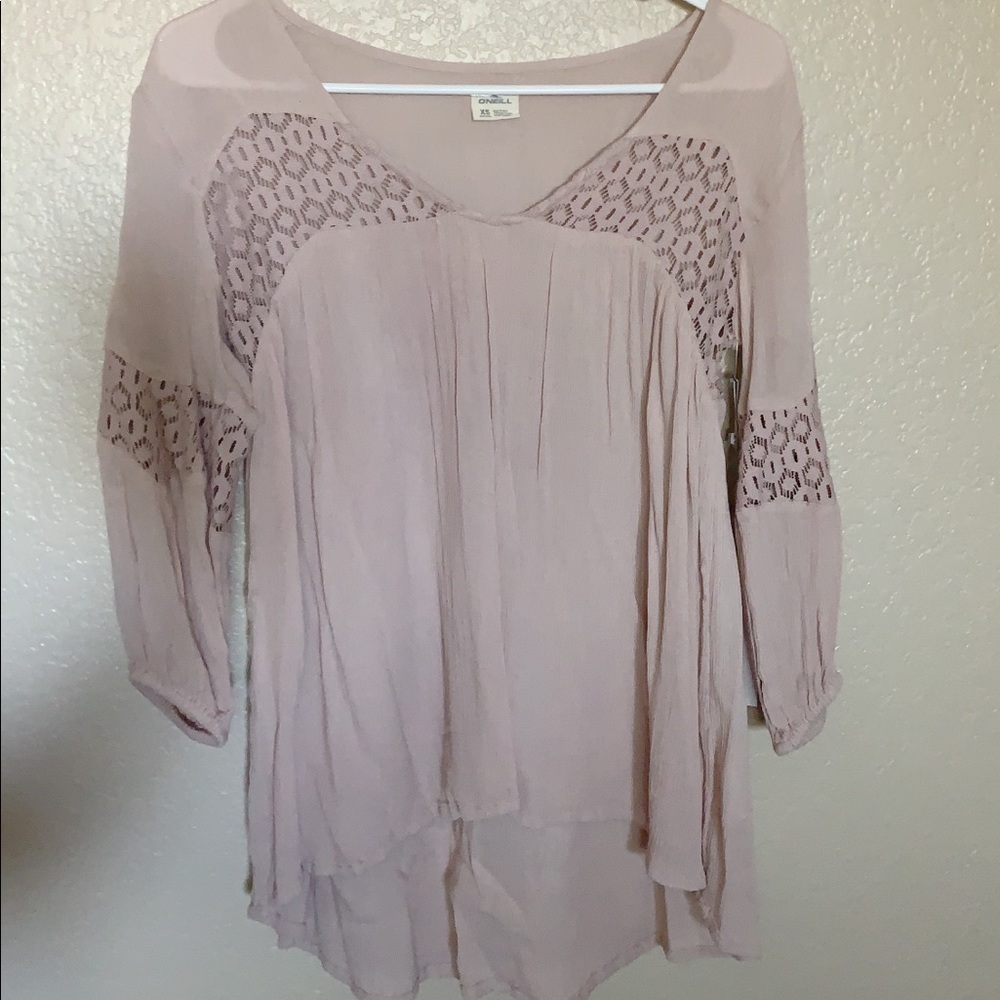 Blush Pink O’neill Long Sleeve Blouse!